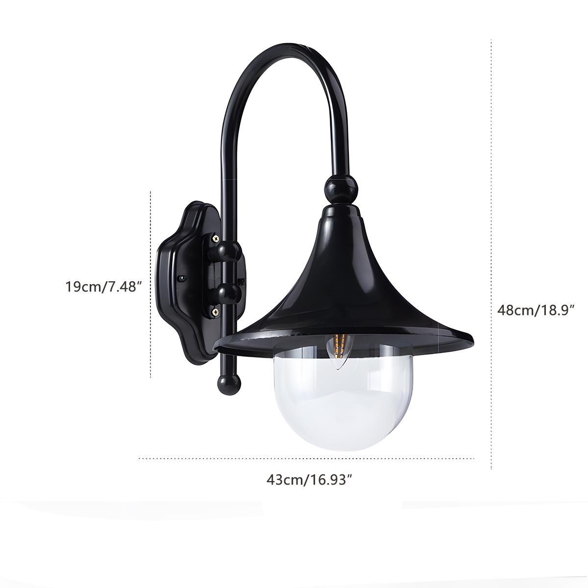 Waterproof Vintage Horn Shape Outdoor LED Wall Lights