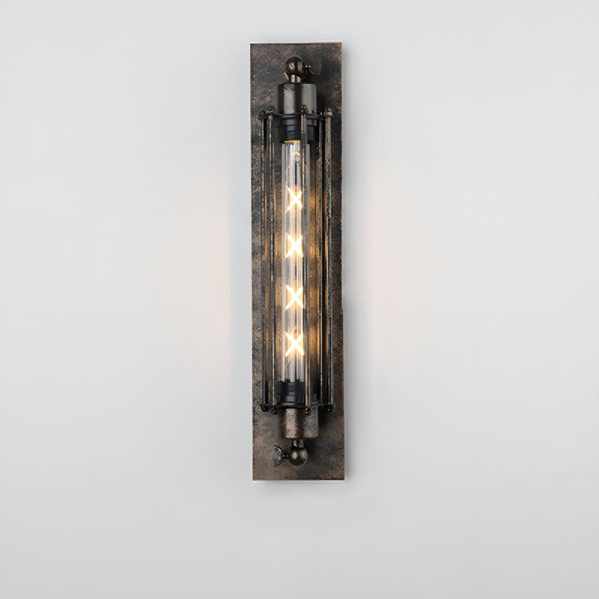 Vintage Industrial Iron Art LED Wall Sconces